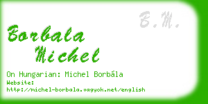borbala michel business card